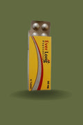 Yellow-and-red-Ever-Long-pill-box-with-silver-timming-pills