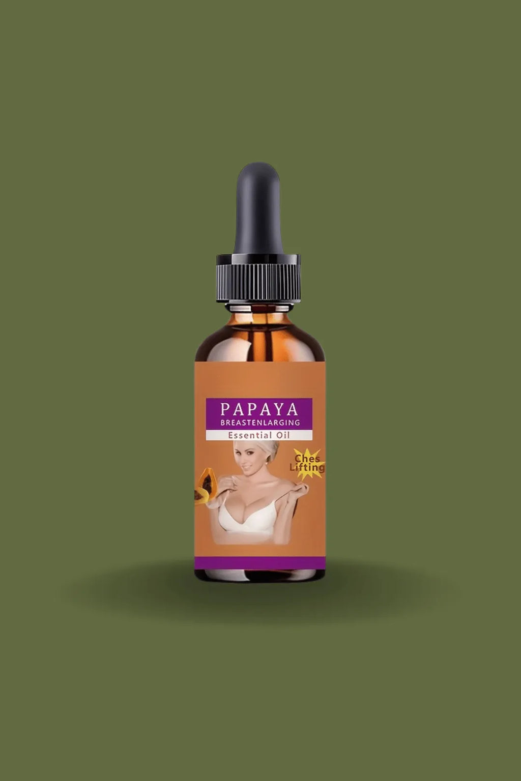 Papaya-breast-enhancement-oil-bottle-with-dropper