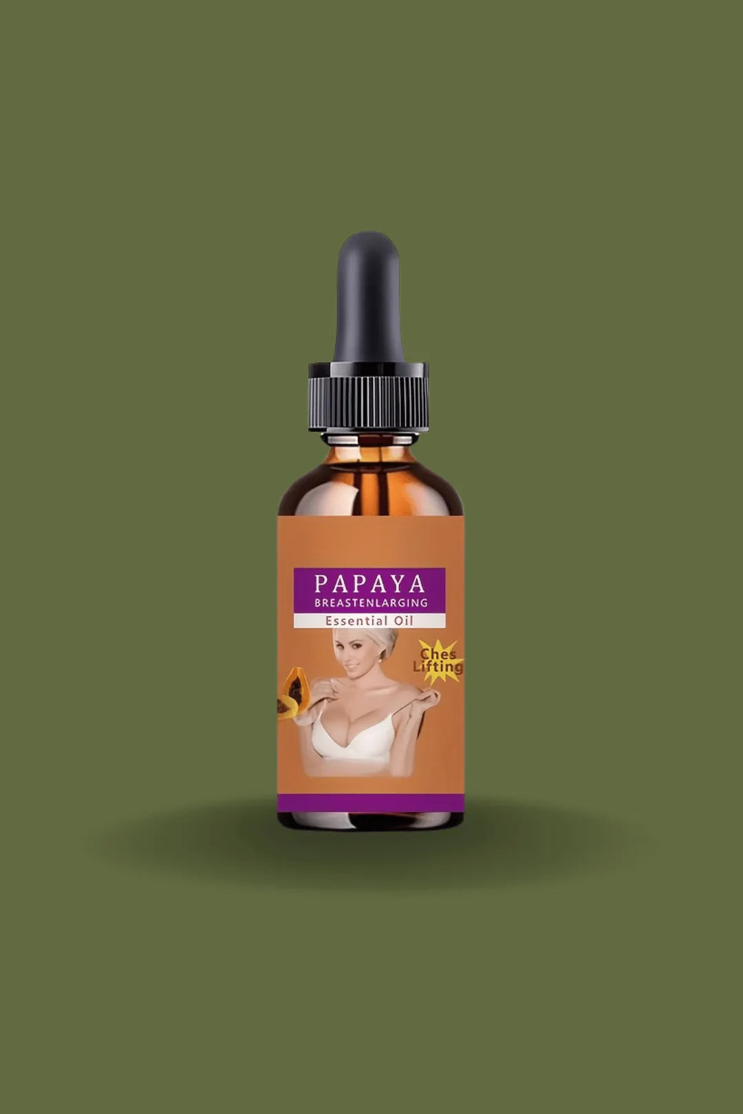 Papaya-breast-enhancement-oil-bottle-with-dropper